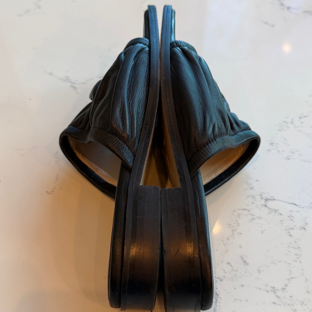 Wandler Mila Puffy Lambskin Flat Sandal Slip-On Mule Black Color Size 38 US 8.5 - Picture 9 of 15